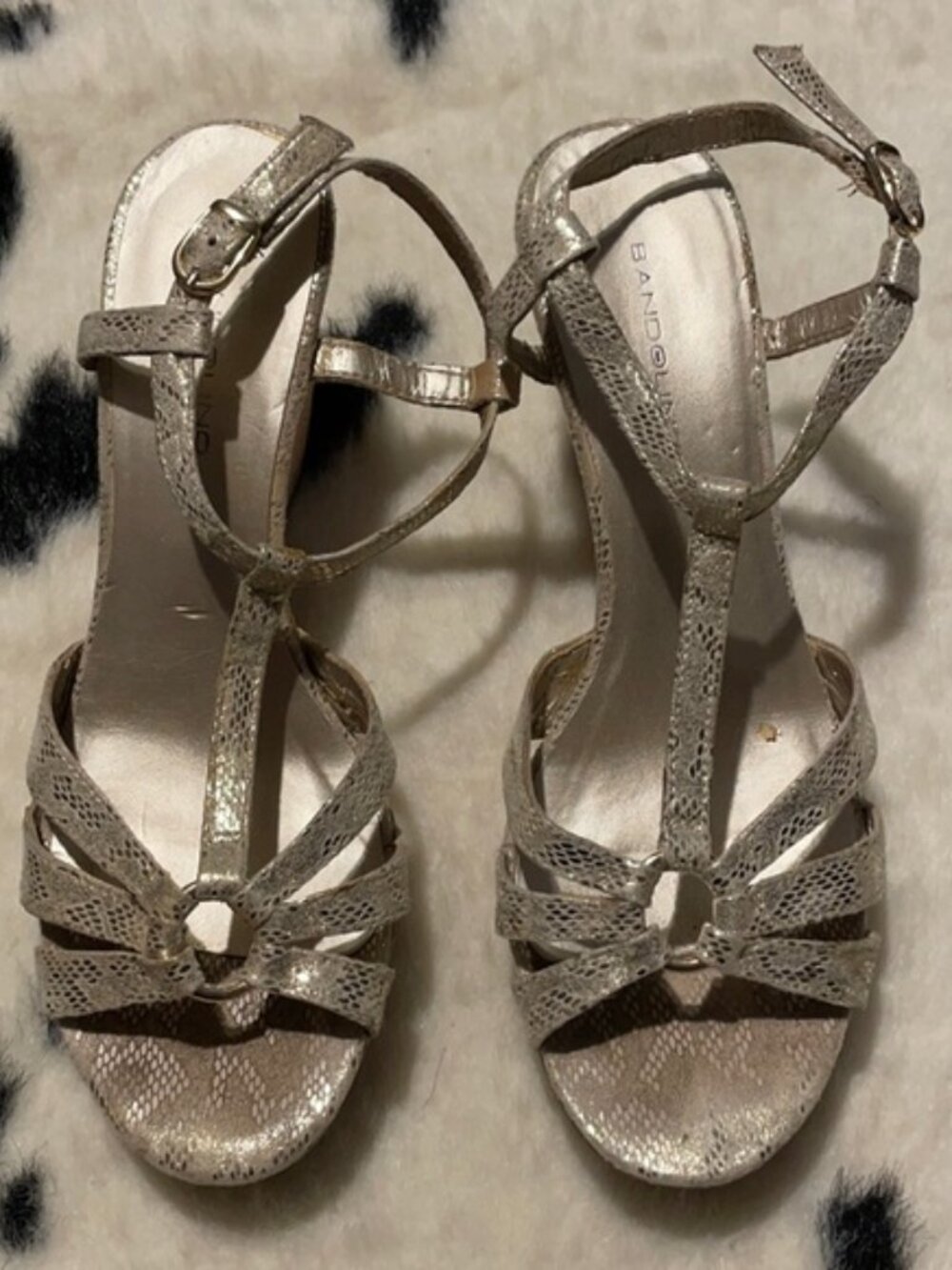 Metallic wedges size 6.5